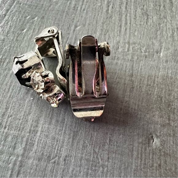 Sabika Like Silver Tone Clip on Earrings - Picture 5 of 7